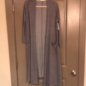 NWT LuLaRoe Gray Sarah Duster Size Small